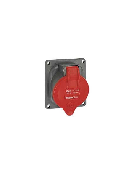 Prise Tableau fixe Hypra IP44 16A 380V~ à 415V~ 3P+T plastique LEGRAND 052223