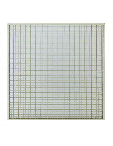 GRMC 595/595 D200 Grille de reprise maille carrée 595X595 ac filtre+plen.D200 ATLANTIC 529336