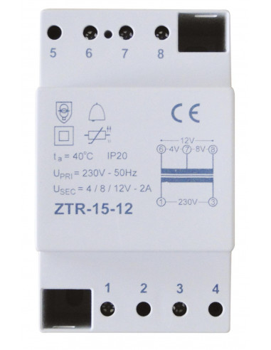 T230/12V Ac Transformateur 230/12 V ATLANTIC 539190