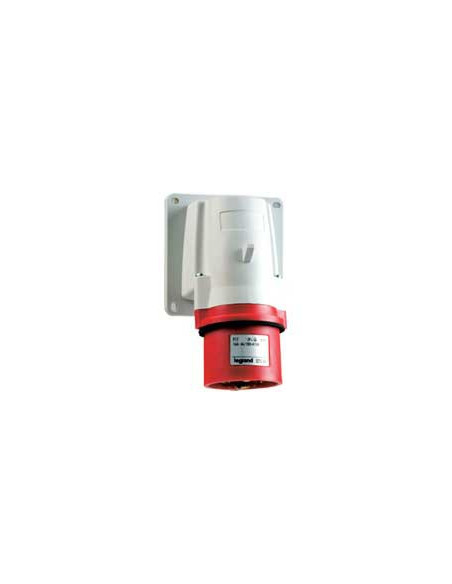 Fiche inclinée saillie P17 IP44 32A de 380V à 415V 3P+N+T LEGRAND 058289
