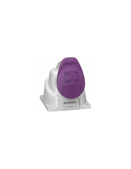Socle Prise saillie fixe P17 IP44 32A 20V~ à 25V~ 2 Pôles LEGRAND 055256
