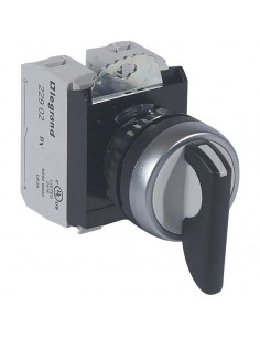 Bouton tournant non lumineux à levier IP69 Osmoz complet 3 positions fixes LEGRAND 023735