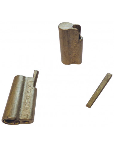 Tête connectrice à frapper pour piquet de terre diam. 16 à 17,5 mm.  MICHAUD BR279