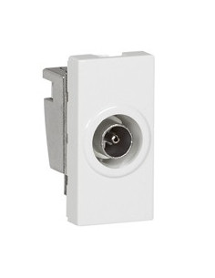 Prise télévision Ø9,52mm mâle Mosaic 1 module blanc LEGRAND 078793 2