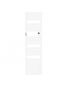 Radiateur sèche-serviettes Riviera 2 étroit avec soufflerie 1500W blanc satin THERMOR 498224