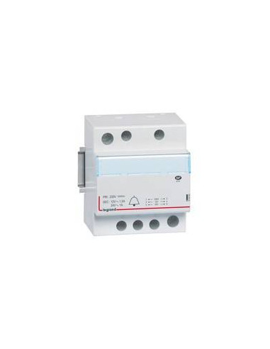 Transformateur pour sonnerie 230V vers 24V à 12V - 24VA à 18 VA 4 modules LEGRAND 413093
