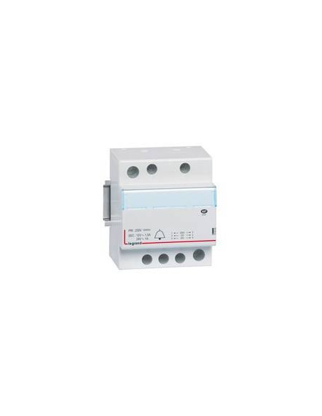 Transformateur pour sonnerie 230V vers 24V à 12V - 24VA à 18 VA 4 modules LEGRAND 413093