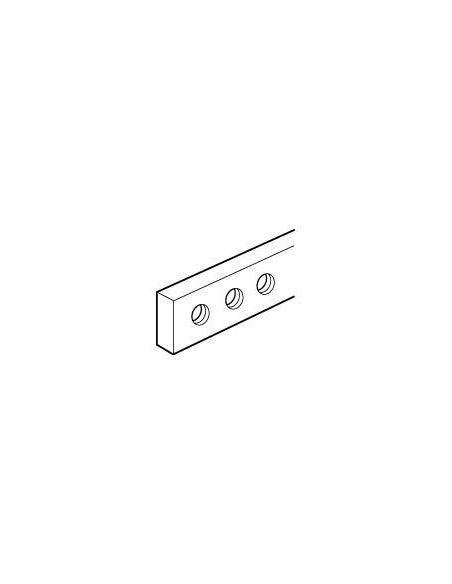 Barre cuivre à trous taraudés 12x4mm 160A admissibles longueur 990mm LEGRAND 037389