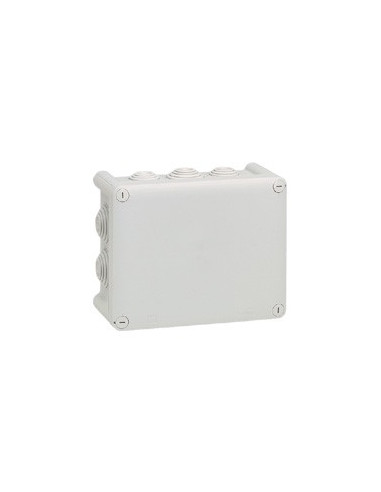 Boîte de dérivation rectangulaire Plexo dimensions 155x110x74mm gris RAL7035 LEGRAND 092042