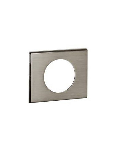 Plaque Céliane Matières 1 poste finition Inox Brossé LEGRAND 069101