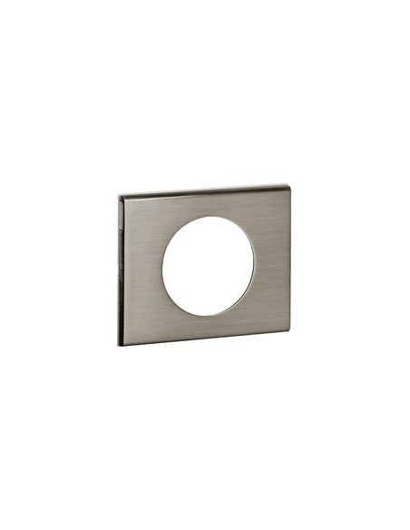 Plaque Céliane Matières 1 poste finition Inox Brossé LEGRAND 069101