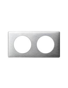 PLAQUE CELIANE 2 POSTES ALUMINIUM LEGRAND 068922 2
