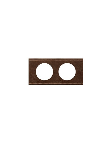 PLAQUE MATIERE 2 POSTES CUIR TEXTURE CELIANE LEGRAND 069402