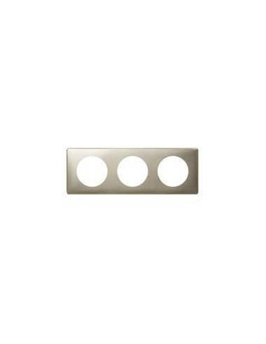 PLAQUE 3 POSTES TITANE CELAINE LEGRAND 068903