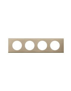 PLAQUE MATIERE 4 POSTES NICKEL VELOURS CELIANE LEGRAND 069114