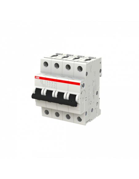 Disjoncteur S204 4P 20A Courbe C Raccordement à vis - 10KA (4Modules) 2CDS254001R0204 ABB 352439