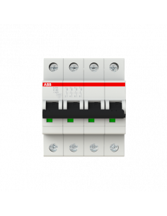 DISJONCTEUR S204 4P 40A COURBE C RACCORDEMENT A VIS - 10KA (4MODULES) ABB 352442 2CDS254001R0404 2