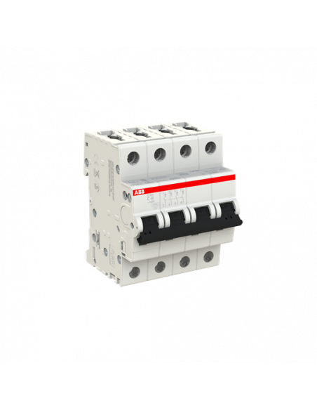 Disjoncteur S204 4P 40A Courbe C Raccordement à vis - 10KA (4Modules) 2CDS254001R0404 ABB 352442