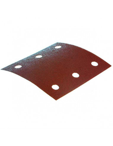 10 Feuilles rectangulaires abrasives 114x102 mm 3 + 3 trous Auto-agrippant Grain 120 MAKITA P-33124