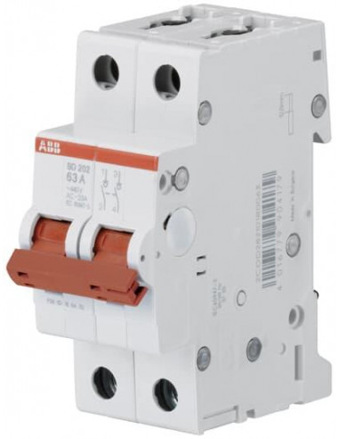 Interrupteur (Sd200) 2 pôles 16A 2CDD282101R0016 ABB 362001