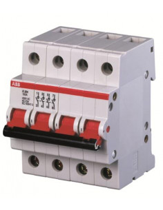 INTERRUPTEUR (E200) 4 POLES 100A LEVIER GRIS ABB 364121 2CDE284001R1100 2