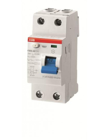 Inter. Dif. (F202) 2P 16A 10mA Ac 2CSF202001R0160 ABB 440030