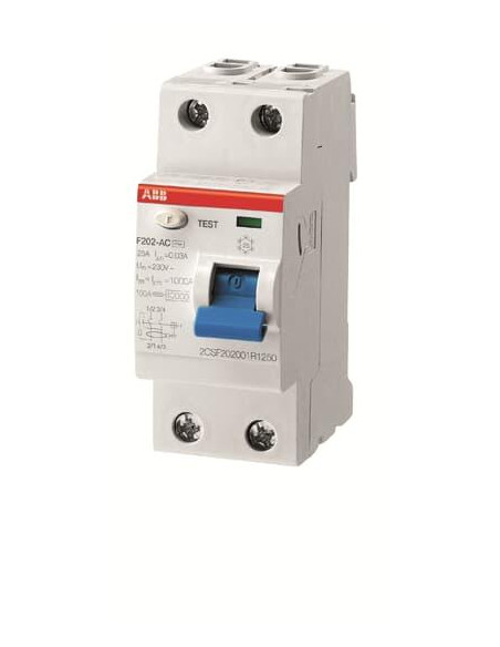 Inter. Dif. (F202) 2P 40A 100mA Ac 2CSF202001R2400 ABB 440052