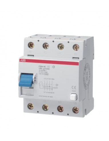 Inter. Dif. (F204) 4P 125A 30mA Ac 2CSF204023R1950 ABB 442091
