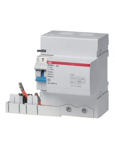 Bloc Dif. (Dda802) 2P 63A 30mA Type AC (Pour S800) 2CSB802001R1630 ABB 455061