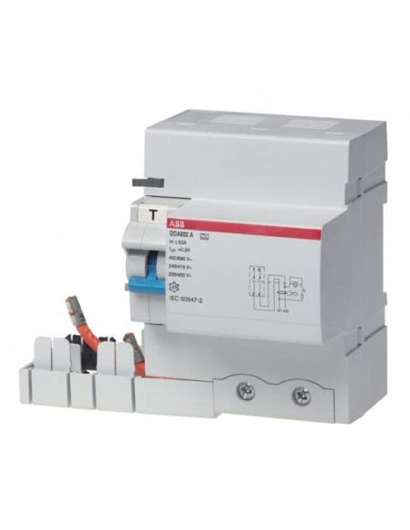 Bloc Dif. (Dda802) 2P 63A 30mA Type AC (Pour S800) 2CSB802001R1630 ABB 455061