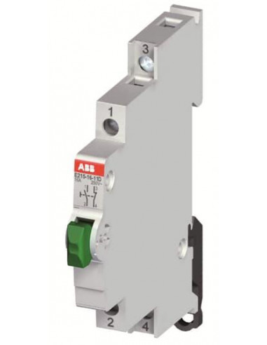 Bouton Poussoir 16A 250V AC 1O+1F Bleu 2CCA703155R0001 ABB 703155