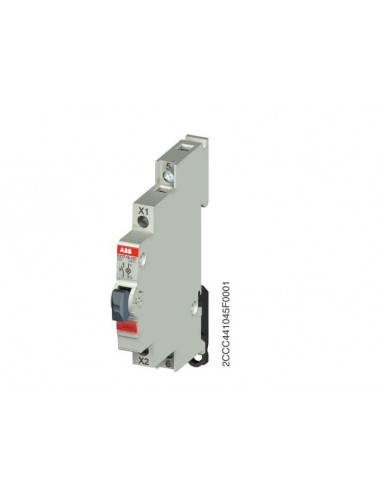 Bouton Poussoir lumineux 1O Rouge 12-48V AC/DC E217-16-01C48 2CCA703261R0001 ABB 703261