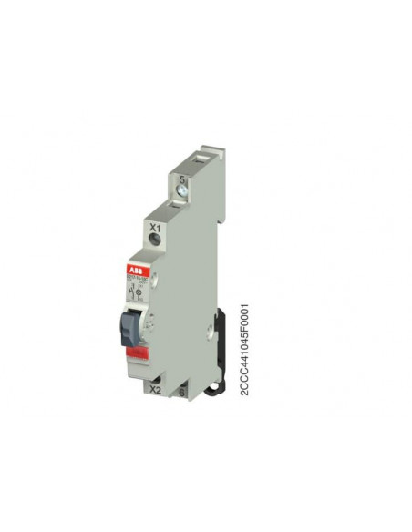 Bouton Poussoir lumineux 1O Rouge 12-48V AC/DC E217-16-01C48 2CCA703261R0001 ABB 703261
