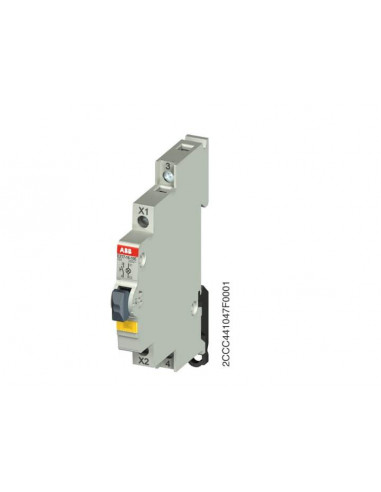 Bouton Poussoir lumineux 1O Jaune 12-48V AC/DC E217-16-01E48 2CCA703263R0001 ABB 703263
