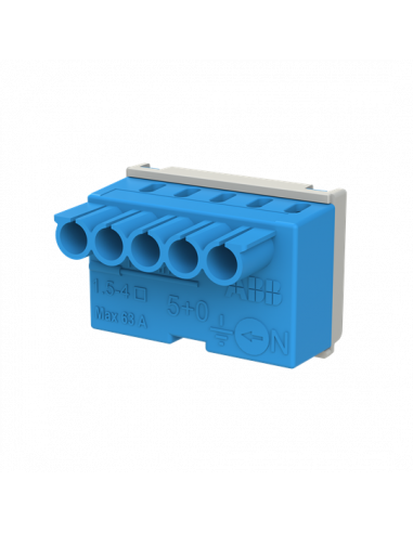 Bornier neutre Mistral-5X4mm²-Rapide et à vis 1SPE007715F9701 ABB 799201