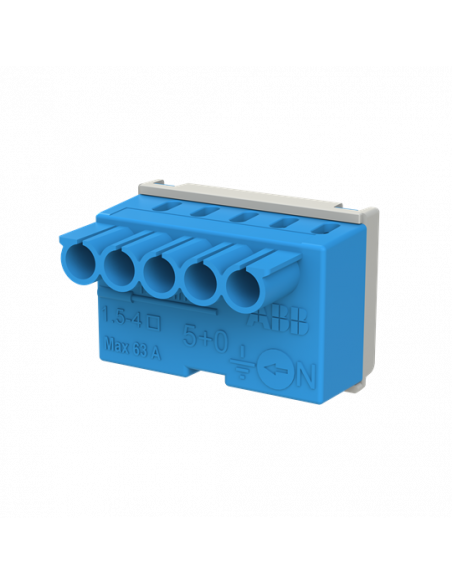 Bornier neutre Mistral-5X4mm²-Rapide et à vis 1SPE007715F9701 ABB 799201