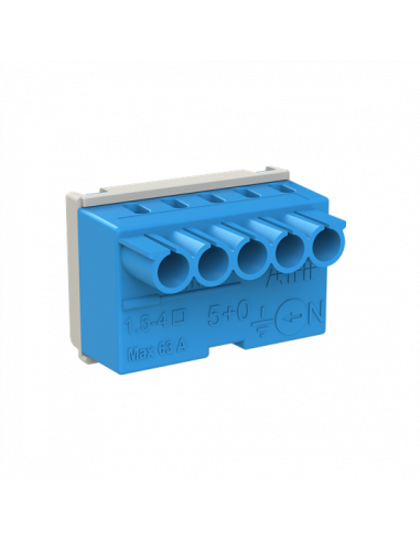 Bornier neutre Mistral-5X4mm²-Rapide et à vis 1SPE007715F9701 ABB 799201