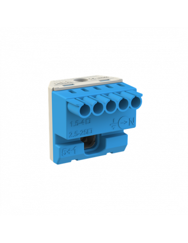 Bornier neutre Mistral-5X4mm²+1X25mm²-Rapide et à vis 1SPE007715F9702 ABB 799202