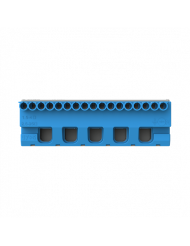 Bornier neutre Mistral-17X4mm²+5X25mm²-Rapide et à vis 1SPE007715F9706 ABB 799206