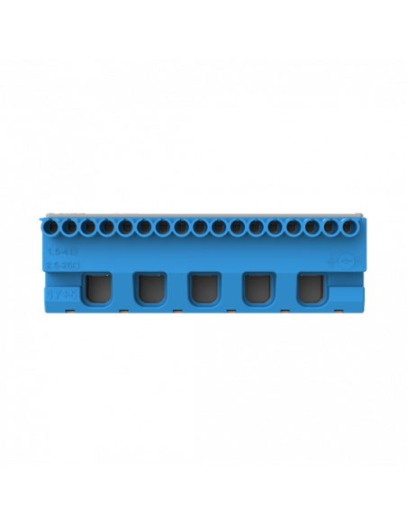 Bornier neutre Mistral-17X4mm²+5X25mm²-Rapide et à vis 1SPE007715F9706 ABB 799206