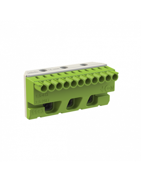 Bornier terre Mistral-11X4mm²+3X25mm²-Rapide et à vis 1SPE007715F9714 ABB 799210