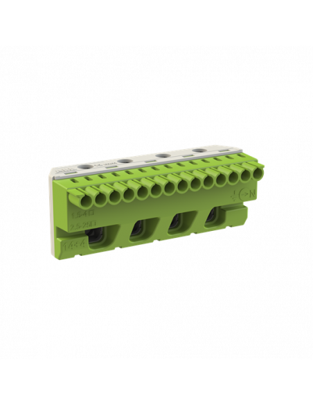 Bornier terre Mistral-14X4mm²+4X25mm²-Rapide et à vis 1SPE007715F9715 ABB 799211