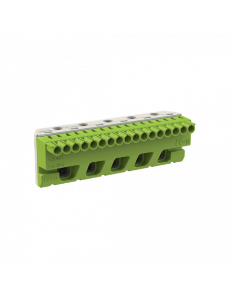 Bornier terre Mistral-17X4mm²+5X25mm²-Rapide et à vis 1SPE007715F9716 ABB 799212