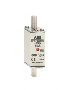 Fusible Couteau 50A GG Taille 000 500V 1SCA022627R1210 ABB 920555