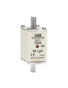 Fusible Couteau 125A GG Taille 00 500V 1SCA022627R1630 ABB 920559