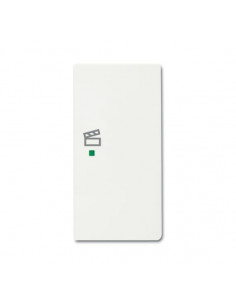 Enjoliveur 1/2 Touche D 1 Led 1 Picto Scénario Futur Blanc Mat 2CKA006220A0613 ABB BJE520447