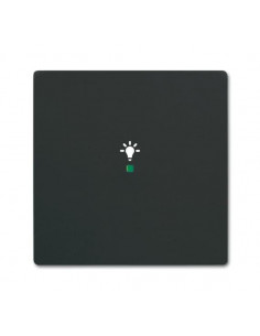 Enjoliveur 1 Touche 1 Led 1 Picto Lumière Futur Lnoir Mat 2CKA006220A0619 ABB BJE520452