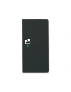 Enjoliveur 1/2 Touche D 1 Led 1 Picto Scénario Futur Lnoir Mat 2CKA006220A0630 ABB BJE520464