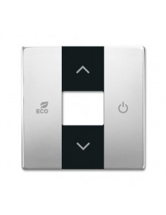 Enjoliveur Thermostat Dérogation Face Avant Pure Stainless Steel 2CKA006220A0546 ABB BJE520572