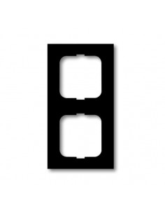 Cadre 2 Postes Futur Linear Noir Matt 2CKA001754A4534 ABB BJE76009